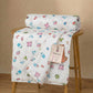Trance Home Linen Pure Malmal Cotton Multipurpose Baby Dohar | 3Layered Baby Swaddle | Soft Lightweight Baby Blanket | Crib Bl