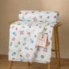 Trance Home Linen Pure Malmal Cotton Multipurpose Baby Dohar | 3Layered Baby Swaddle | Soft Lightweight Baby Blanket | Crib Bl