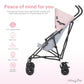 Dream On Me Aero Travel Lightweight Umbrella Stroller, Easy to Fold and Carry Travel Stroller, Adjustable and Removable Canopy