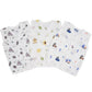 Profab Newborn BabyS Super Soft Cotton Printed Muslin Jhabla For Baby, AntiMicrobial For Boys And Girls, 36 Months (Pack Of 3