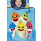Baby Shark Toddler Nap-Mat - Includes Pillow And Plush Blanket - Great For Boys And Girls Napping At Daycare, Preschool, Or Kind