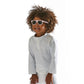 Green Sprouts Unisex-Baby Long Sleeve Rashguard | All-Day Upf 50+ Sun Protection-Wet Or Dry,White,12 Months