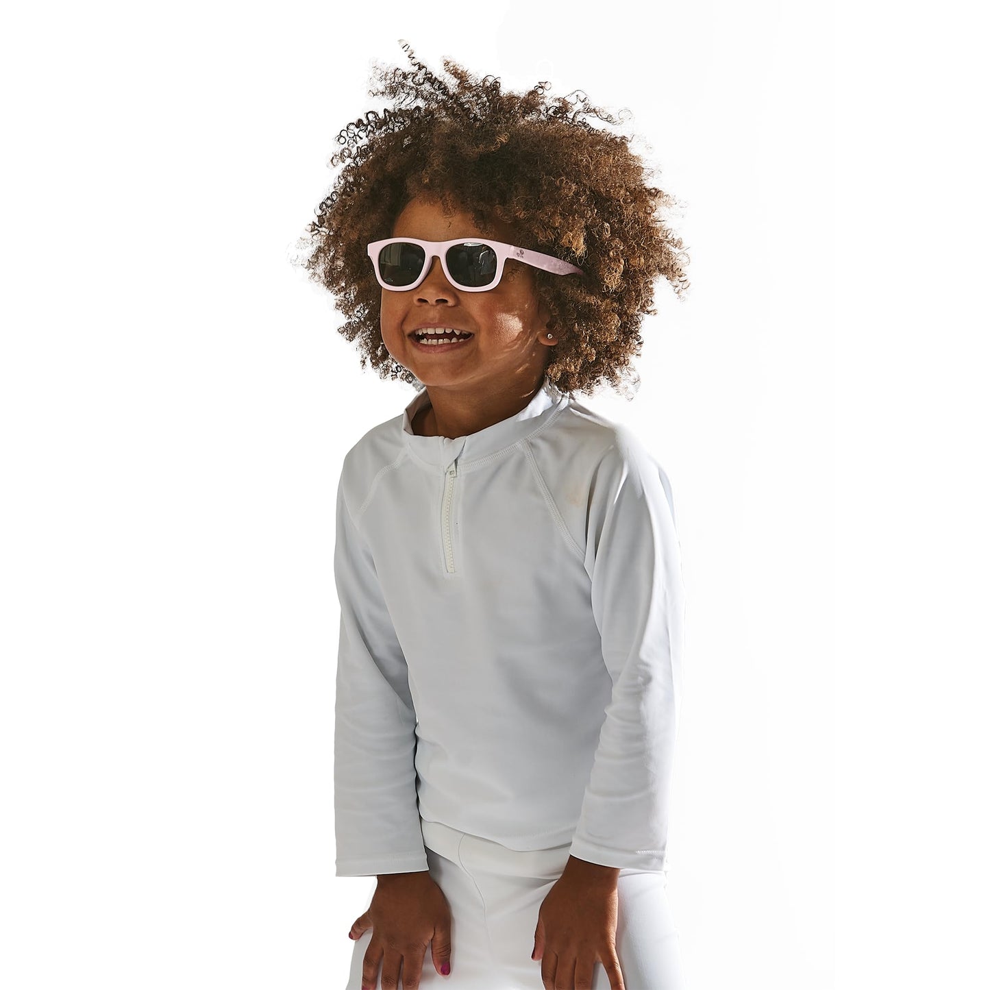 Green Sprouts Unisex-Baby Long Sleeve Rashguard | All-Day Upf 50+ Sun Protection-Wet Or Dry,White,12 Months