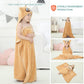 Michley Cartoon Hooded Baby Towel Unisex, Premium Soft Swimming Bathrobe Large Washcloths 31.5 ' X 53 ' For 0-9T (Raccoon)