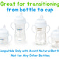 Sippy Cup Conversion Kit For Philips Avent Natural Baby Bottle, Transition Kit With Silicone Sippy Spout Nipple, Weighted Straw,