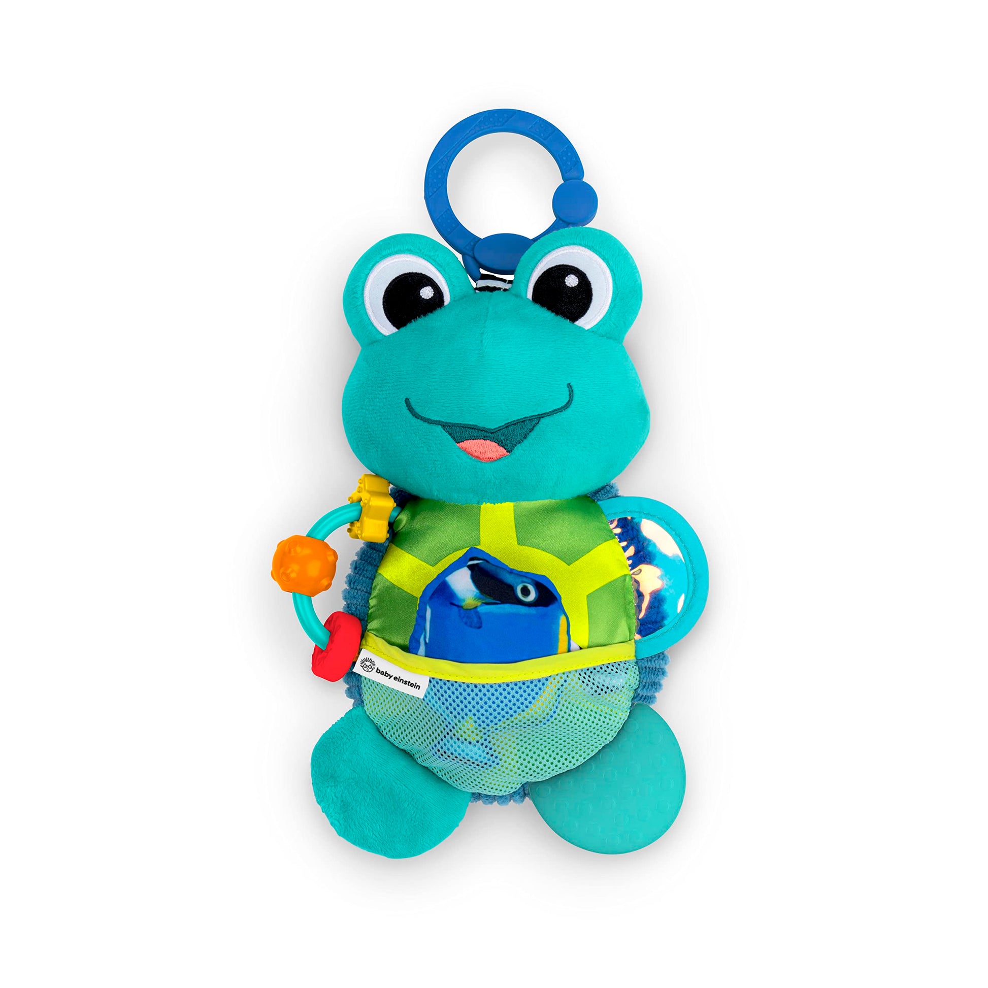 Baby Einstein Ocean Explorers Neptunes Sensory Sidekick Activity Plush Toy for Ages 0 Months and Up
