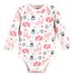 Hudson Baby Unisex Bodysuits Cotton Long-Sleeve Orest Girl, 3-6 Months, Orest Girl, 3-6 Months Us