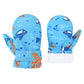 American Trends Baby Mittens Winter Toddler Gloves For Boy Girl Waterproof Ski Mittens Warm Fleece Toddler Mittens Orange Coral