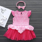Myrisam Baby Girls Aurora Princess Birthday Romper Tutu Dress Sleeping The Beauty Halloween Costumes W/Headband