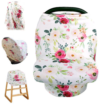 Stretchy Baby Car Seat Cover For Baby Boys And Girls,Multiuse - Nursing Breastfeeding Covers,Shopping Cart/High Chair/Stroller C