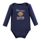 Hudson Baby Unisex Baby Cotton Long-Sleeve Bodysuits, Football Mvp, 0-3 Months