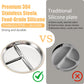 Misslili Stainless Steel Baby Plate And Bowls With Suction, Divided Kids Baby Plate And Toddler Bowl With Removable Silicone Suc