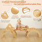 Funlio Foldable Pikler Triangle Set, Montessori Climbing Set With Solid Wood For Toddlers 2-5 Yrs, Adjustable 5-In-1 Indoor Play