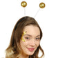 Funcredible Gold Alien Headbands And Glitter - Martian Alien Antenna Headband - Sparkly Alien Costume Accessories - Alien Hallow