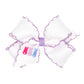 Wee Ones Girls' Easter Embellished Grosgrain Bow With Moonstitch Edge On A Weestay Clip, Handmade, Medium, Bunnies Embroidery