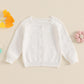 Infant Baby Girl Cardigan Sweater Long Sleeve Button Up Knit Sweatshirt Jacket Toddler Baby Girl Fall Outfits (White, 0-6 Months