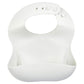 Three Little Tots Modern Silicone Baby Bib - Adjustable Fit Waterproof Catch Bibs ((Cloud)