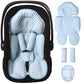 Infant Car Seat Insert, Reversible Baby Carseat Cushion 2-in-1 for Newborns Toddlers Head & Body Support Pad for Carseats, Strol