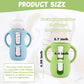 3 Pack Silicone Sleeves For Avent Natural Glass Baby Bottles, Anti Breakage Baby Bottle Holder With Handles, Compatible Philips