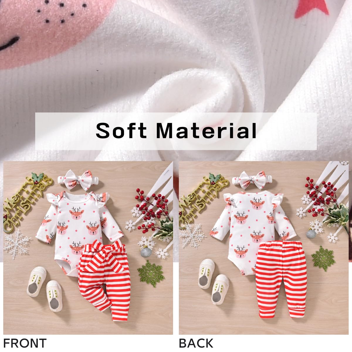 Aalizzwell 0-3 Months Girl Christmas Clothes