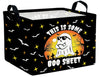 BOOHIT Large Halloween Themed Candy Gift Boo Basket for Kids Baby Personalized Adults Storage Bin Fall Decor(Sunglasses Spooky)
