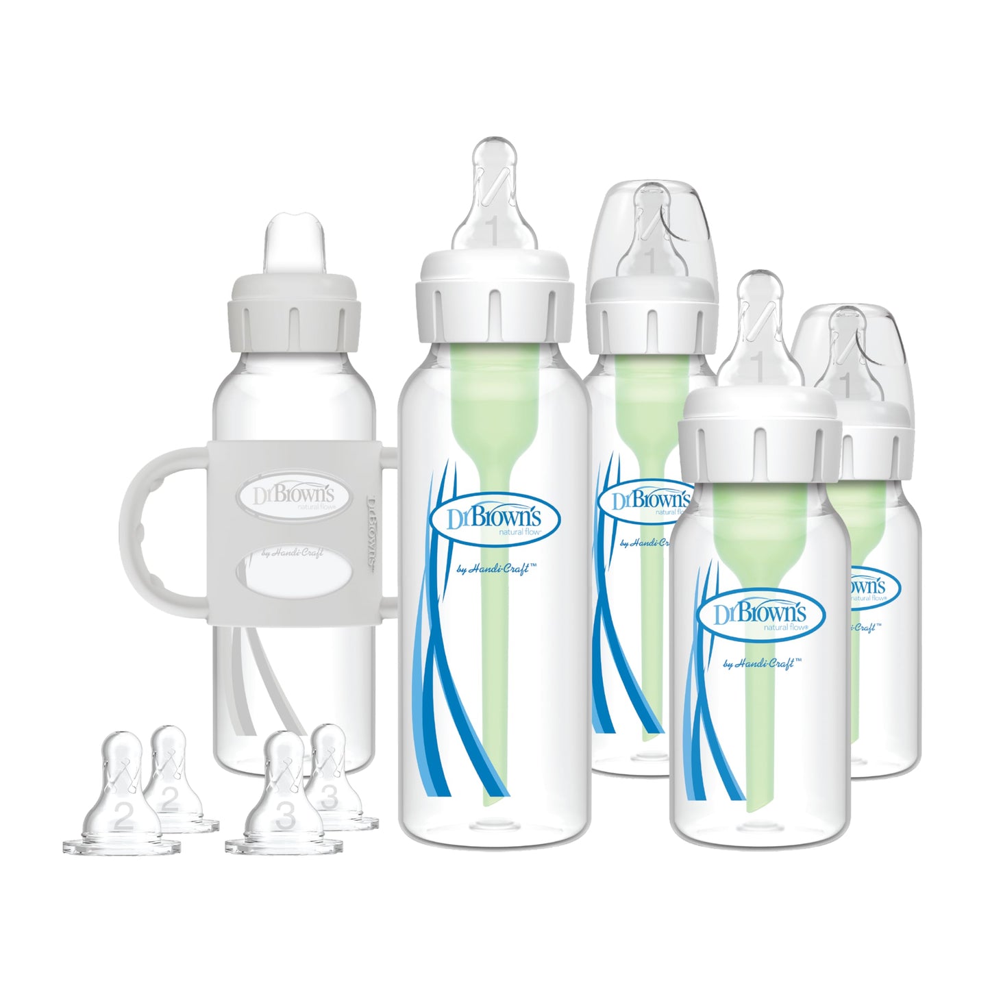 Dr. Browns Natural Flow Anti-Colic Options+ Narrow Baby Bottle Newborn Gift Set