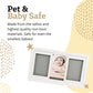 Plushible Baby Hand and Footprint Kit, White Frame with 2 Prints - Baby Picture Frame & Registry Keepsake, Personalized Casting