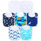 Baby Bibs Super Soft And Absorbent Organic Cotton Baby Bandana Drool Bibs Set For Boys Girls Newborn Unisex 3-24 Months 7 Pcs