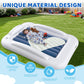 Deeteck Inflatable Toddler Travel Bed - 60 Inches Portable Toddler Bed For Travel With Safety Sides - Cozy Kids Air Mattress Set