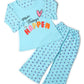 KUSHILIFESTYLE Cotton Printed Blue Night Suit Sleepsuit for Baby Girls 34Years