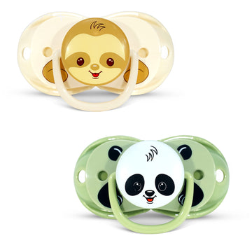 Razbaby Keep-It-Kleen Baby Pacifier 2-Pack Closes When Dropped - Bpa-Free Silicone Orthodontic Nipple, Ideal For Travel, Nipple