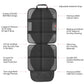 Luilanc Car Seat Protector With Thickest Padding,Waterproof 600D Fabric Child Baby Seat Protector With Storage Pockets,Non-Slip