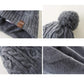 Lmlalml Boys Winter Hat Earflap Knitted Beanie For Kids Warm Fleece Lined Thicken Hat For Baby