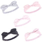 Hudson Baby Unisex Cotton And Synthetic Headbands, Pink Bandana, 0-24 Months