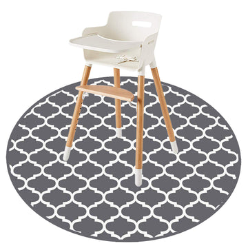 Round Splat Mat For Under High Chair/Arts/Crafts By Clcrobd, 53' Baby Anti-Slip Food Splash And Spill Mat For Eating Mess, Wate