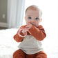 Dr. Browns Flexees Pink Sloth, Soft 100% Silicone Baby Teether, BPA Free, 3m+