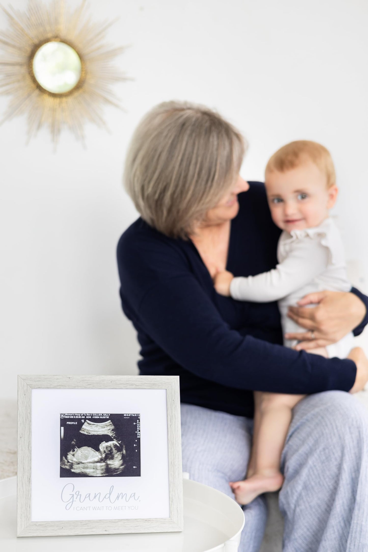 Kate & Milo Rustic Grandma Sonogram Picture Frame, Pregnancy Announcement, Ultrasound Baby Photo Frame, Gender-Neutral Baby Keep