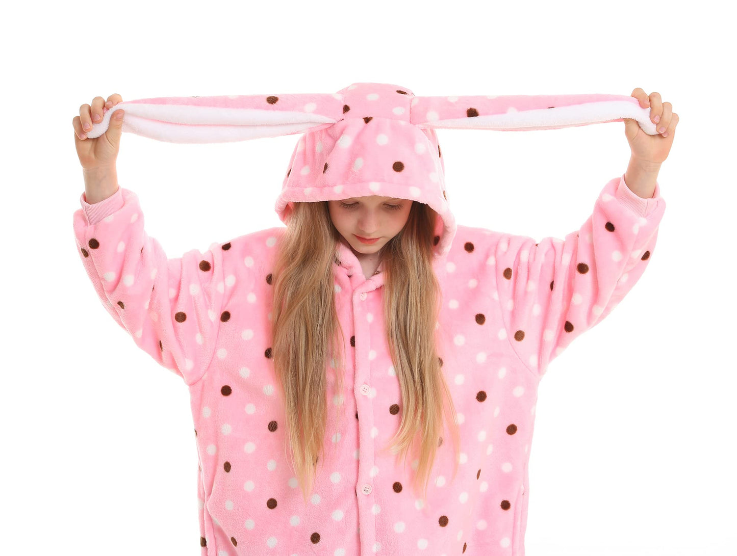 Atoz Onesie For Kids, Animal Pajamas Halloween Cosplay Costume For Girls Boys, Bunny 10-11Y