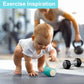 iPlay, iLearn Baby First Gym Rattle Set, Infant Dumbbell Weights Teething Rattles 3-6-12 Month, Newborn Workout Sensory Stroller
