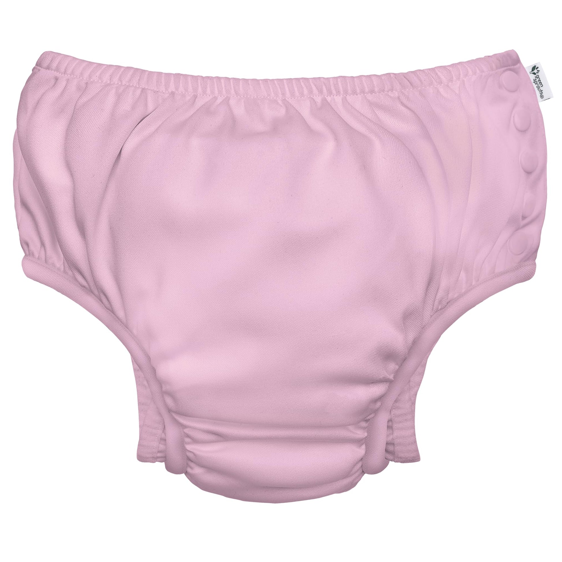 Green Sprouts Baby Snap Swim Diaper, Light Pink, 5T