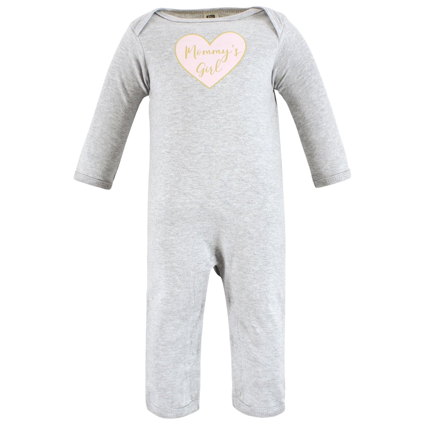 Hudson Baby Unisex Baby Cotton Coveralls, Girl-Mommy, 0-3 Months