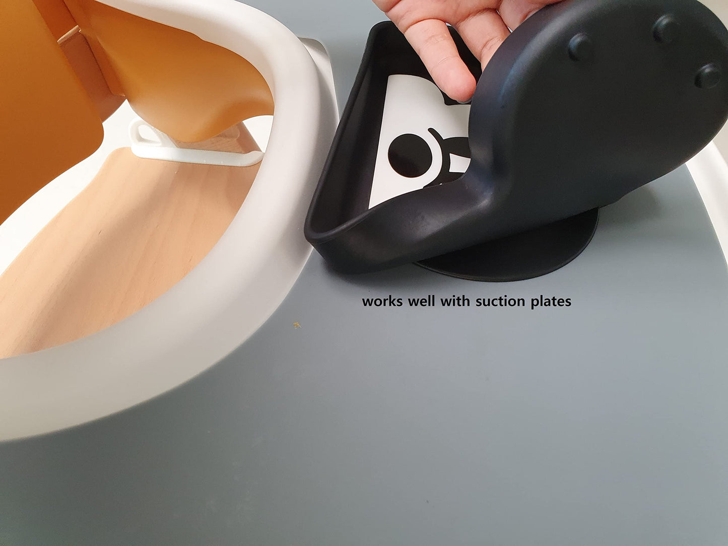 Gembebe Silicone Tray Placemat Compatible With Stokke Tripp Trapp High Chair Tray (Dusty Blue)