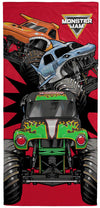 Jay Franco Monster Jam Kids Bath Pool Beach Towel - Super Soft & Absorbent Grave Digger, Megalodon, El Toro Loco 100% Cotton Tow