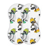 YYZZH Raccoon and Skateboard Pattern Muslin Burp Cloths for Baby 2 Pack 100% Cotton Baby Washcloths Bibs for Boy Girl