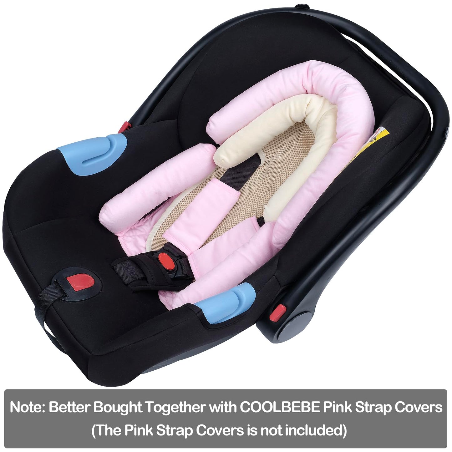 Coolbebe Upgraded 3-In-1 Babybody Support For Newborn Infant Toddler - Extra Soft Car Seat Insert Cushion Pad, Perfect For Carse