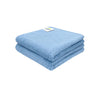 Softspun Microfiber Baby Hand & Face Wipes 30X30 Cms, 2 Piece Towel Set, 340 Gsm Sky Blue! Super Soft & Silky For Hand, Face And