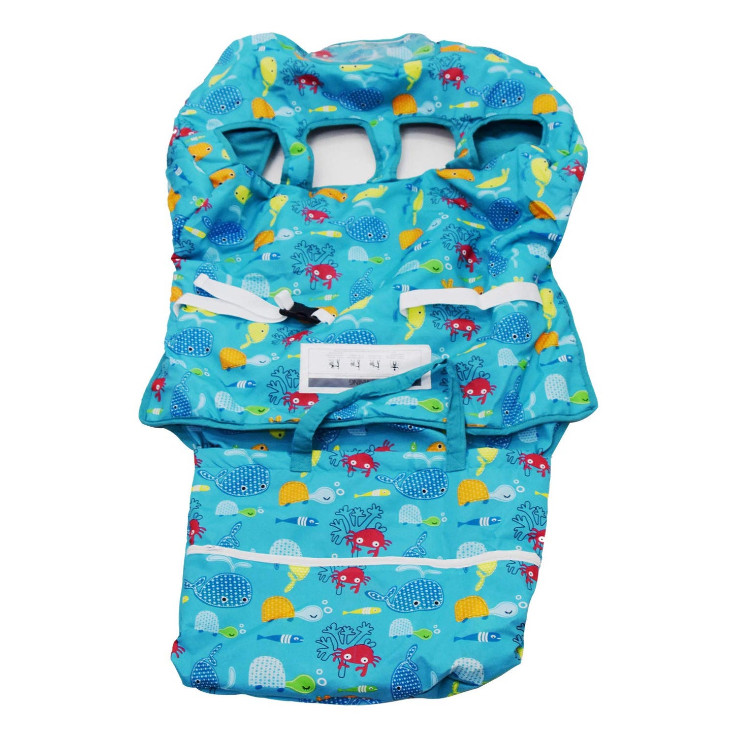 Twin Double Shopping Cart Cover For Baby Siblings With Carrying Case. Fit Wholesale Warehouse Grocery Stores Like Costco Sams Cl