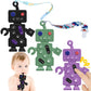 3-Pack Baby Teething Toys,KAZOKU Teethers Toys for Babies 0-6 Months,Cute Robot Shape Food Grade Silicone Baby Teething Chew Toy
