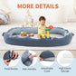 Deygia Kids Travel Bed, Removable Kids Floor Bed, Portable Travel Toddler Bed For Napping, Camping, Traveling For Kids 2-8 Years