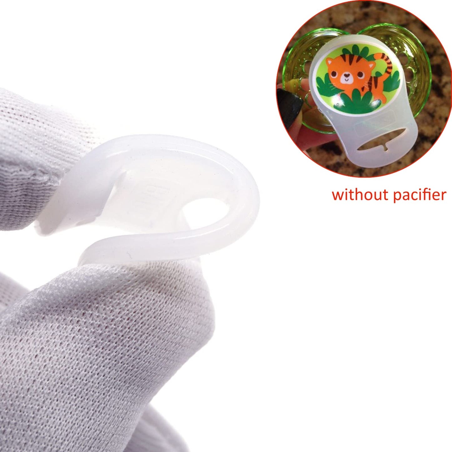 Silicone Adapter Rings Holder For Button Style Mam Nuk Baby Pacifier Soother Teething Ribbon Bpa Free Mix Colors Pack Of 10